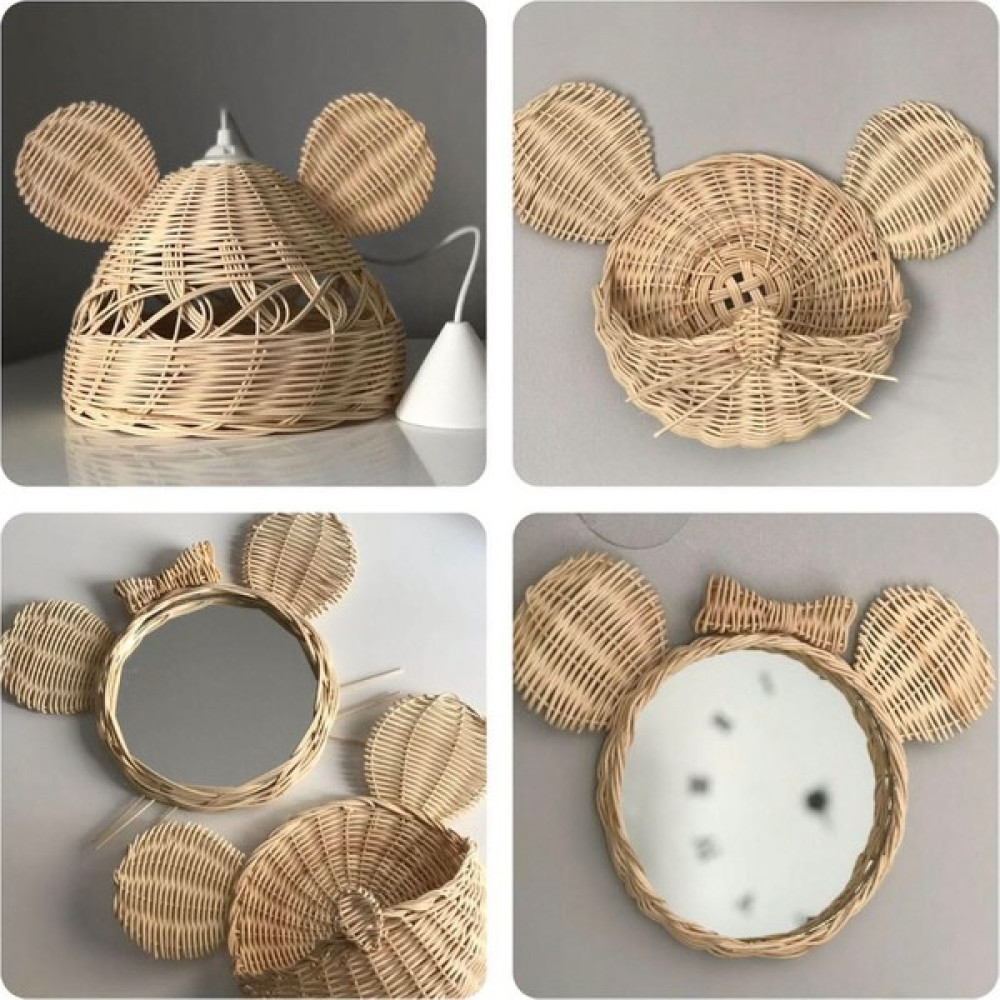 Hema Bambu Rattan Miki 3lü Set Takımımız - Bej Avize Fiyatı