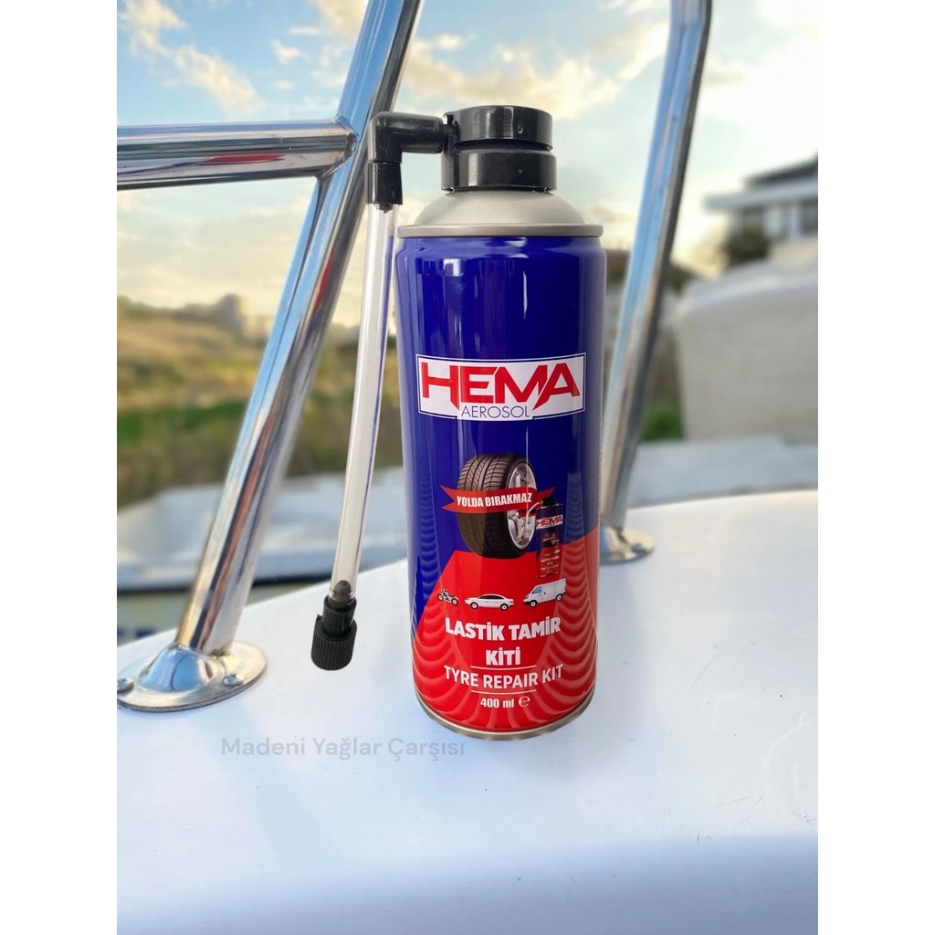 HEMA Lastik Tamir Spreyi Lastik Şişirici Tamir Kiti - 400ml Diğer Fiyatı