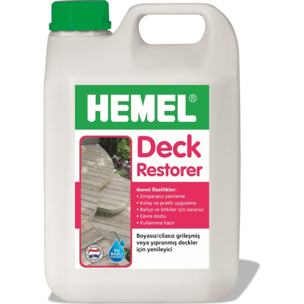 HEMEL Deck Restorer - Deck Temizleyici ( 2.5 Lt ) Boyalar & Boyacı Aletleri Fiyatı