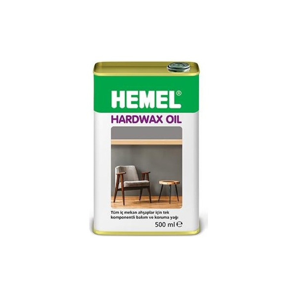 Hemel Hardwax Oil - Castle Brown-0,5 Lt - Castle brown İç Cephe Duvar Boyası Fiyatı