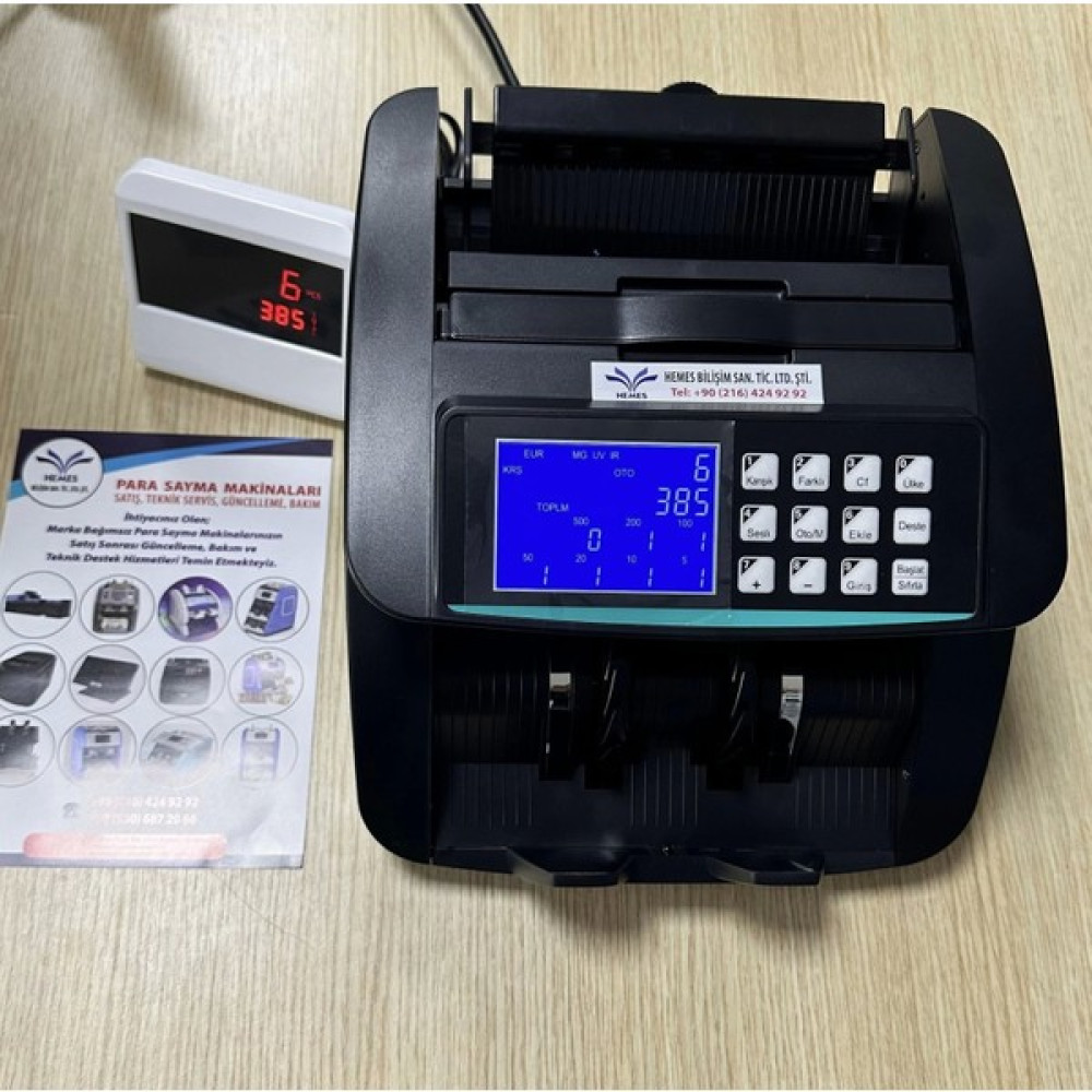 Hemes HMS0714 Ofis Tipi Karışık Para Sayma Makinesi (Tl ve Euro Karışık Sayım) Para Sayma Makinesi Fiyatı