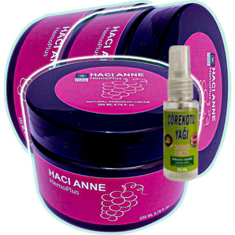 Hemoplus Hacı Anne Bakım Kremi 200 ml x 3 adet + Çörek Otu Yağı 30 ml Oto Boyaları Fiyatı