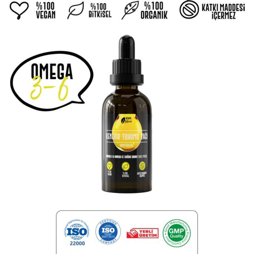 Hempa Natural Kenevir Tohumu Yağı - 50 ml Bitkisel Yağlar Fiyatı