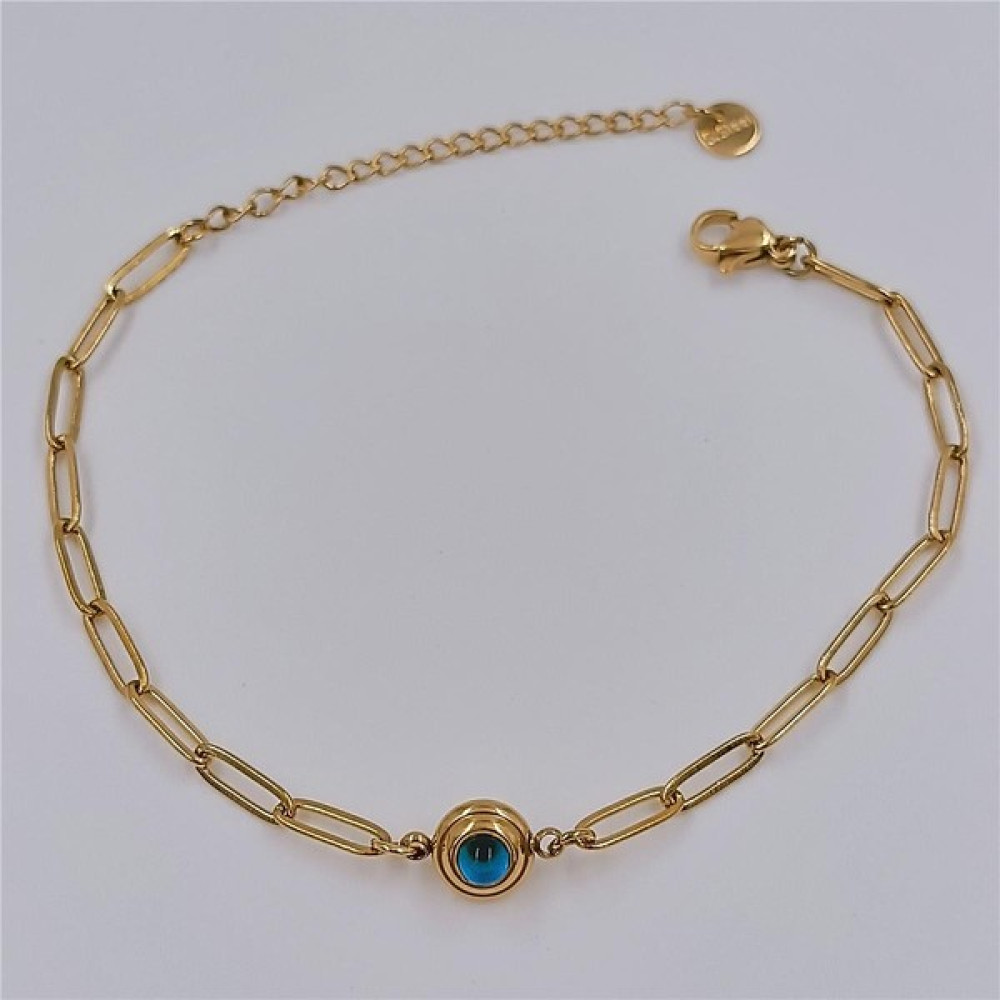 Hena Çelik Gold Zarif Ataç Bileklik - 17 cm Altın, Takı & Aksesuar Fiyatı