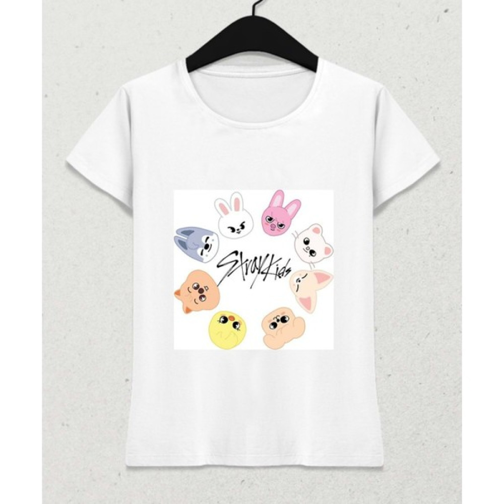 Hena Skzoo Ön Ve Arka Baskılı Kadın T-Shirt Beyaz - Xs Beden Bayan T-shirt Fiyatı