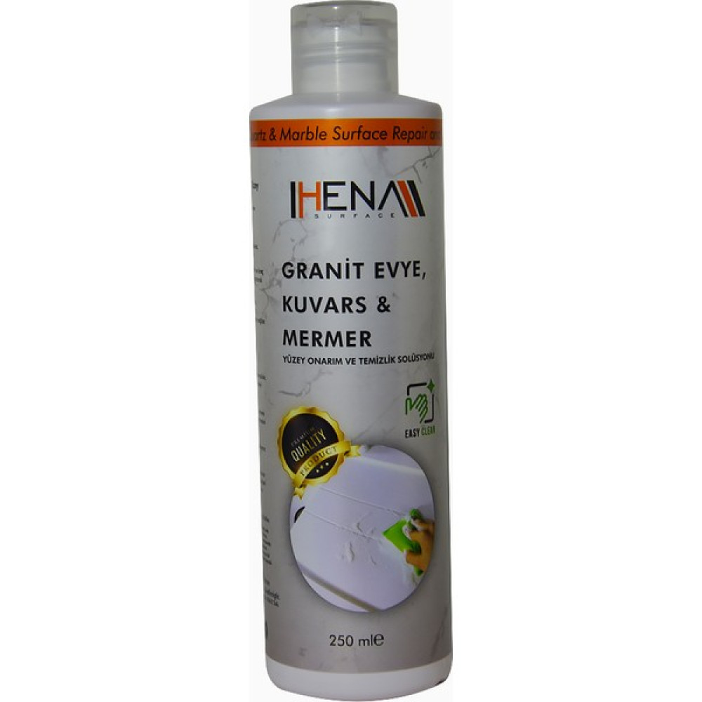 Hena Surface Granit Evye Kuvars Mermer Yüzey Onarım ve Temizlik Solüsyonu 250 ml Parlatıcı ve Temizleyiciler Fiyatı