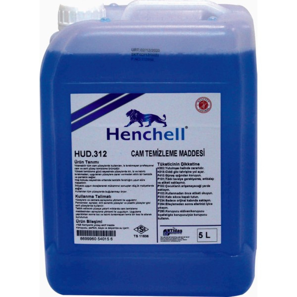 Henchell Cam Temizleme Maddesi 5 Lt Temizlik Malzemeleri Fiyatı