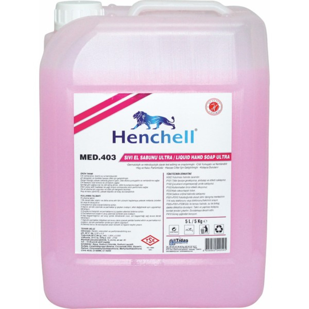 Henchell Sıvı El Sabunu Ultra-Fresh 5kg El Bakımı Fiyatı