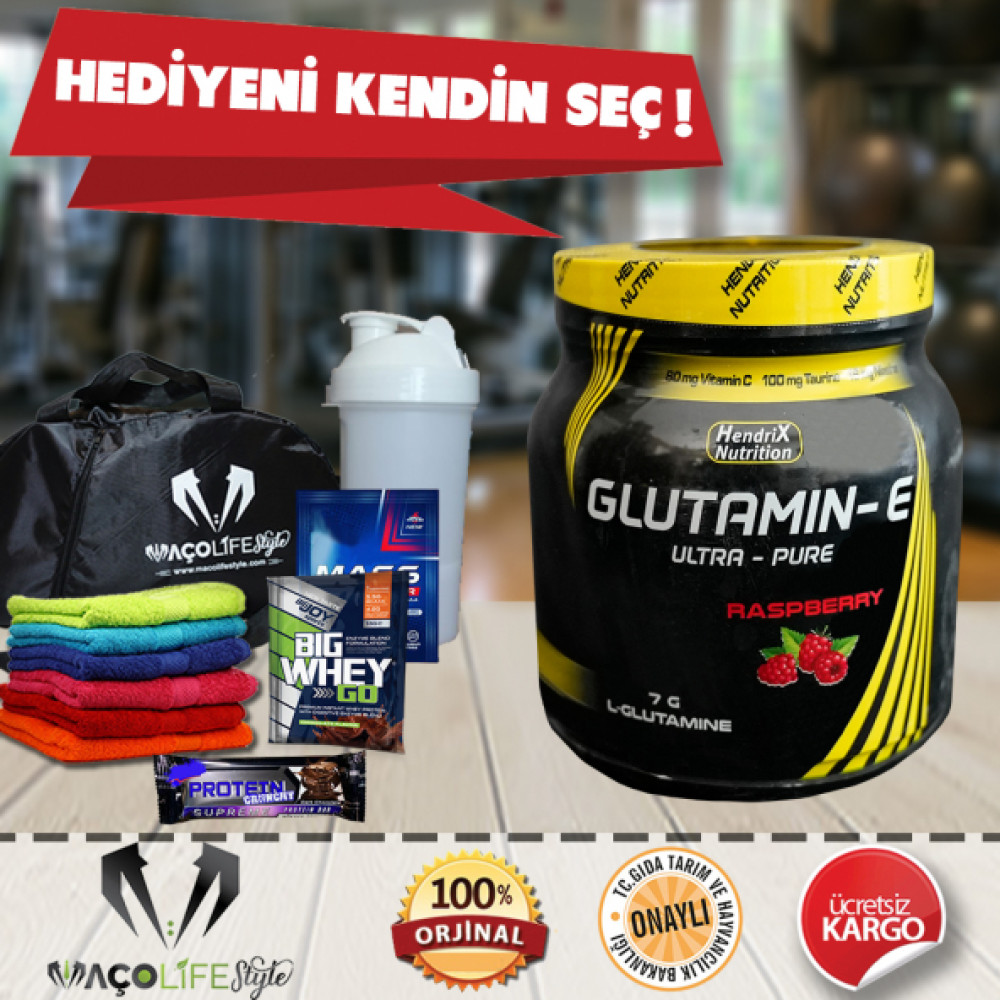 Hendrix Glutamine Ultra Pure 500 Gr + Hedıyenı Kendın Sec! Protein Tozları Fiyatı