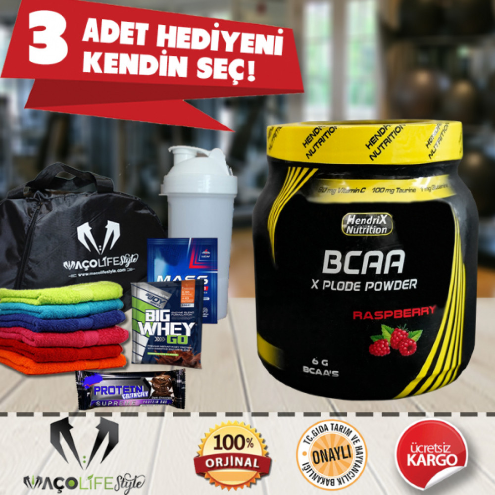 Hendrix Nutrition Bcaa X Plode 500 Gr + 3 Hedıye Protein Tozları Fiyatı