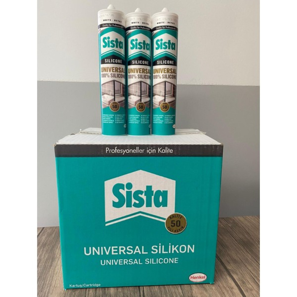 Henkel Sista Universal %100 Silikon Beyaz 280 ml 20'li Koli Oto Boyaları Fiyatı