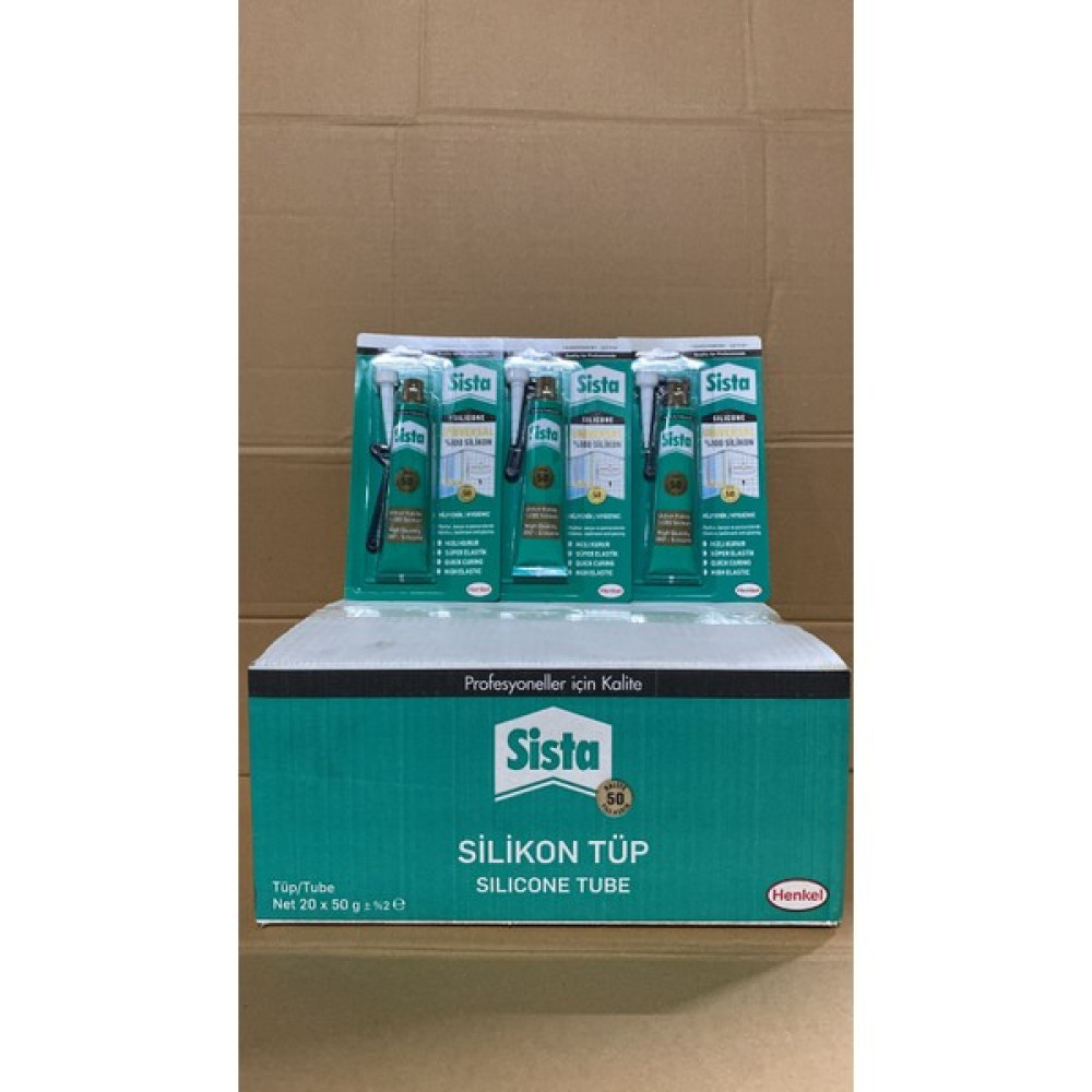 Henkel Sista Universal %100 Silikon Beyaz 50 gr 20'li Koli Oto Boyaları Fiyatı