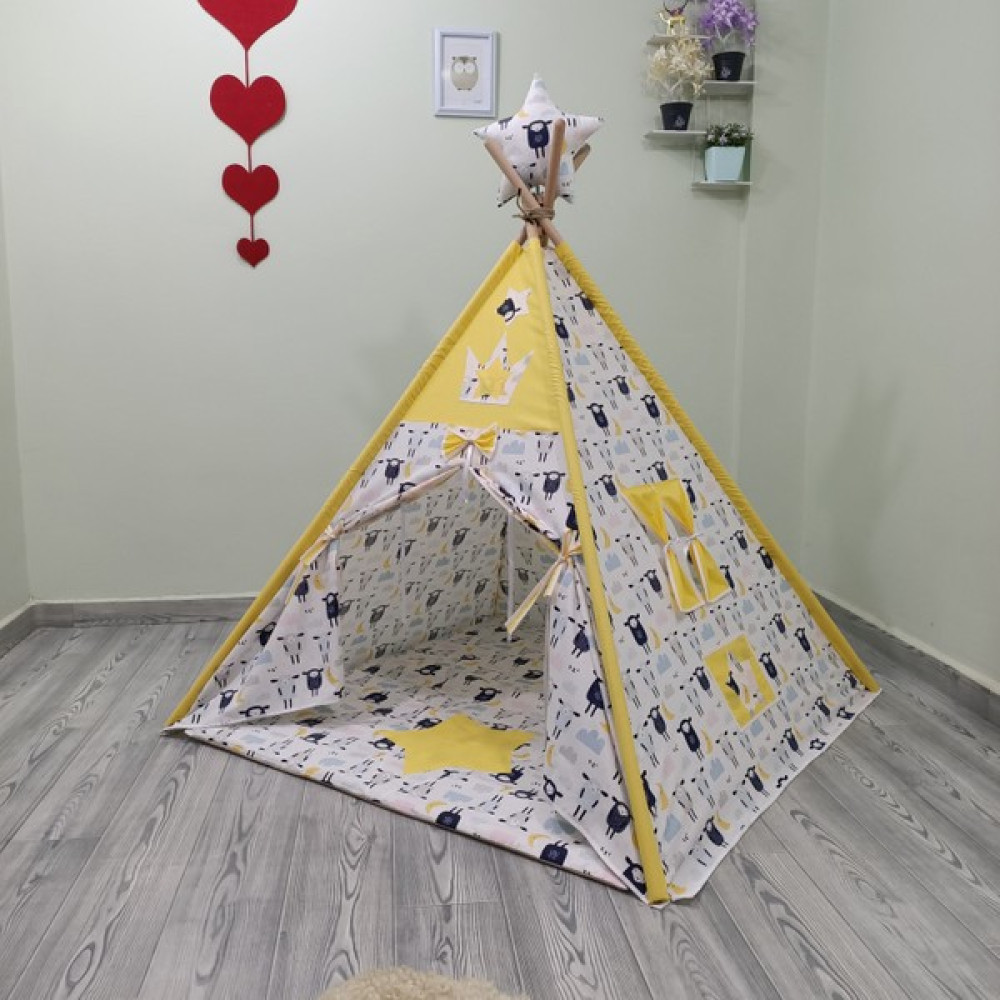 Henna Prime Sabitlenebilir Çocuk Oyun Çadırı Uyuyan Koyunlar - Sarı Oto Boyaları Fiyatı