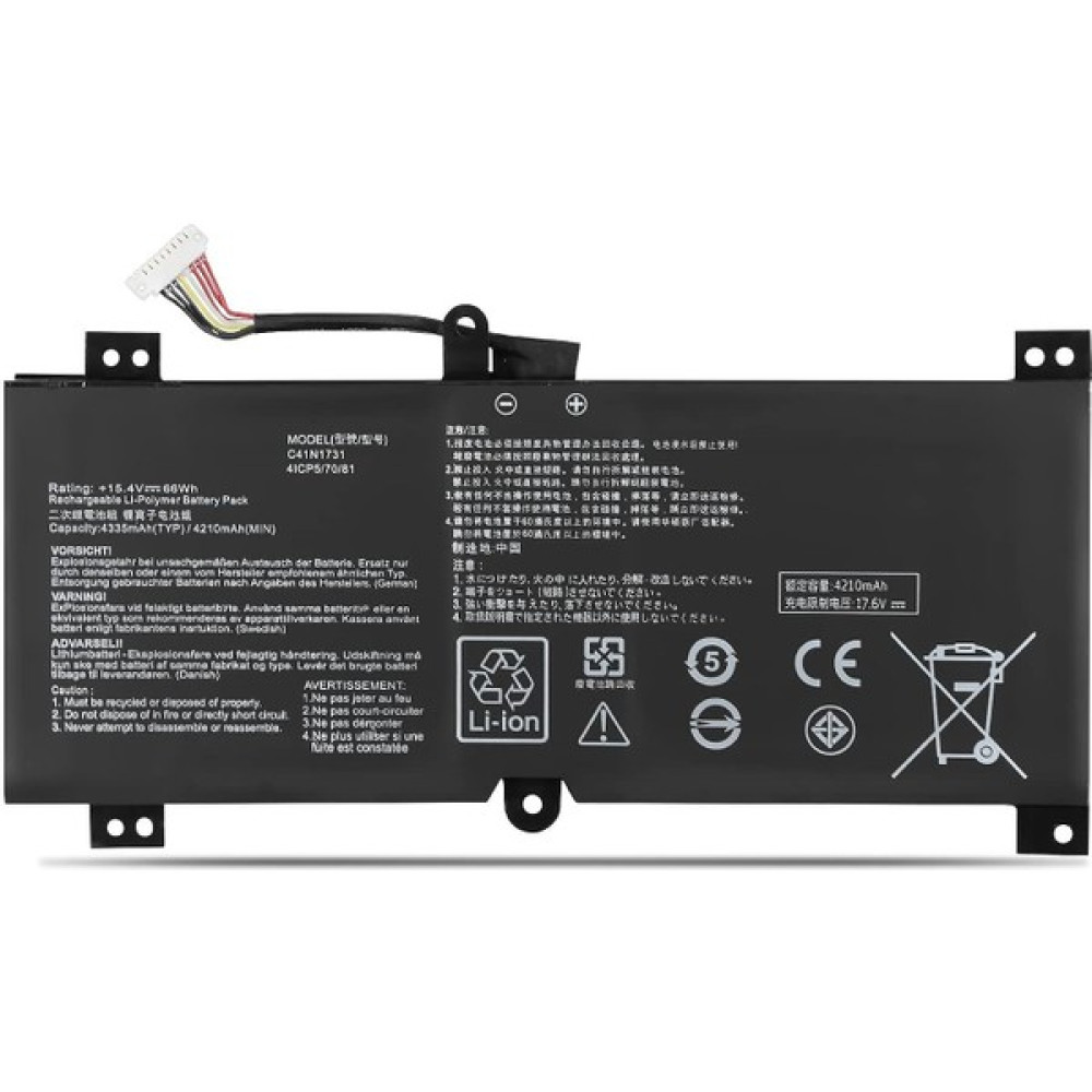 Hepbidolu Asus GL504G, C41N1731 Notebook Bataryası - Ver.1 Laptop Batarya Pil Fiyatı