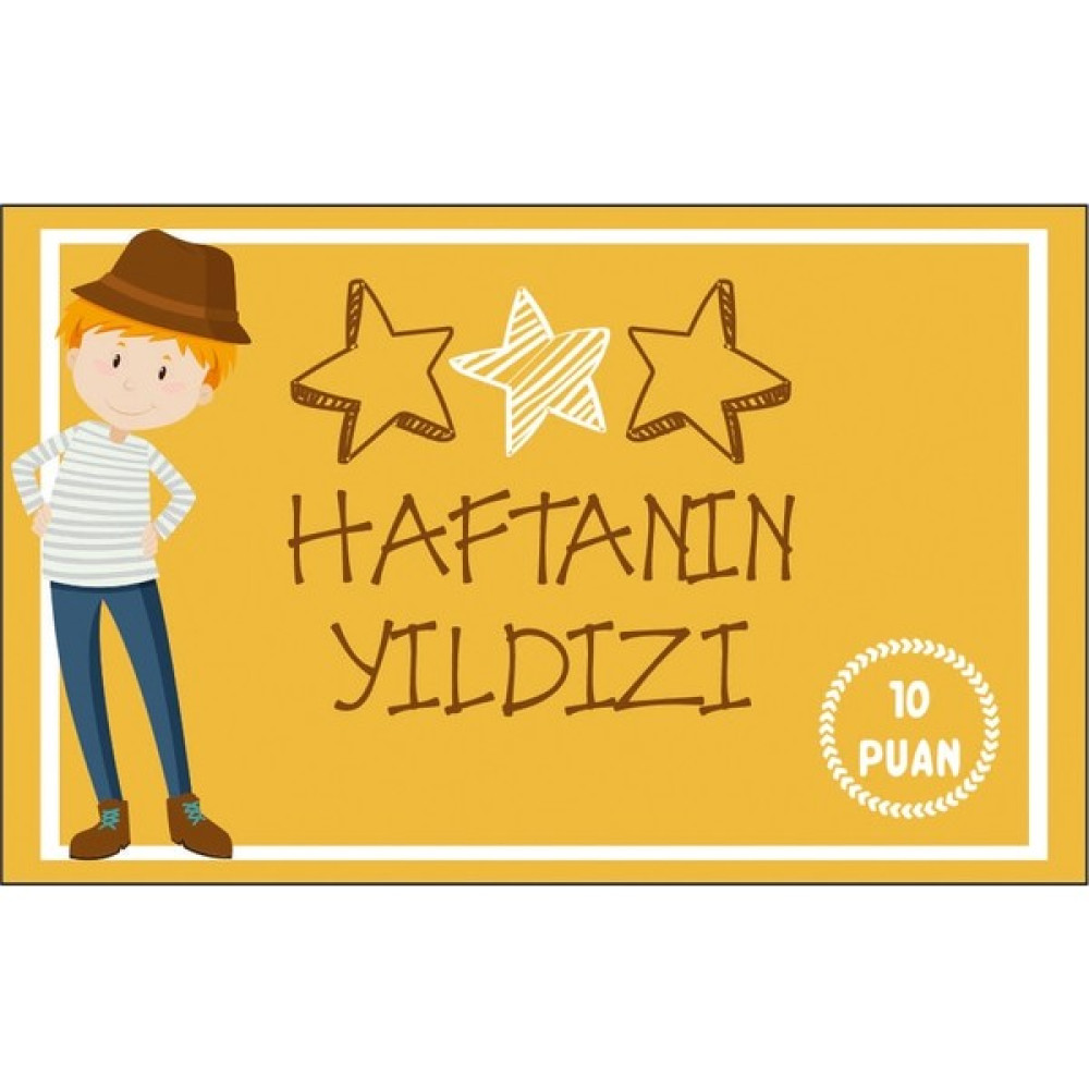 hepenuygun Haftanın Yıldızı Öğrenci Başarı Kartı 25'li Defter & Kağıt Ürünleri Fiyatı