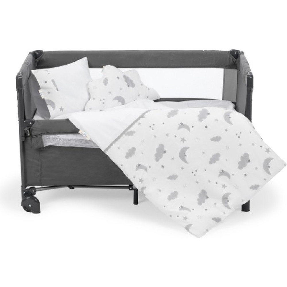 Hepimiz Alalım Sema Baby 6 Parça Lüks Park Yatak Bebek Uyku Seti - Moon - 70 x 100 cm - Renkli Bebek Uyku Seti Fiyatı