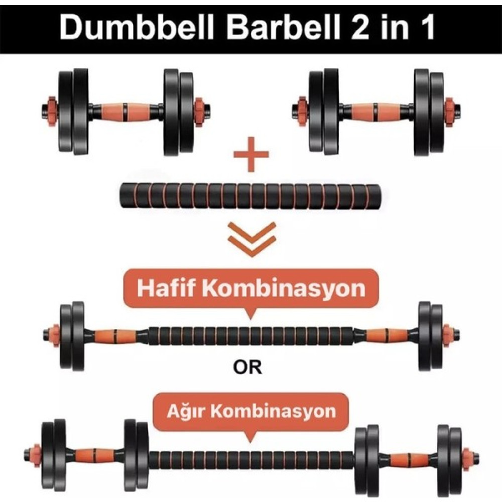 Hepitop Halter ve Dambıl Seti Fonksiyonel Ağırlık ve Vücut Geliştirme Aleti Dambıllar & El / Ayak Ağırlıkları Fiyatı