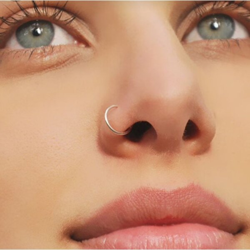 Heppii 925 Ayar Gümüş Halka Hızma Burun Piercing 10 mm Hızma Fiyatı
