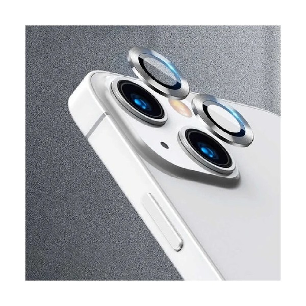 Hepsi Aksesuar Apple iPhone 11-12-12 Mini Uyumlu Kamera Lens Koruyucu Yuvarlak Temperli Cam Koruma - Gümüş Cep Telefonu Ekran Koruyucusu Fiyatı