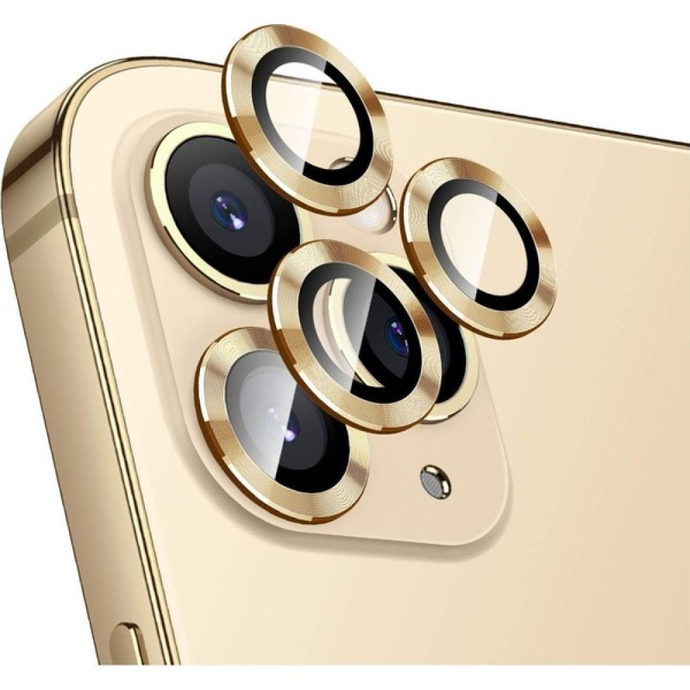 Hepsi Aksesuar Apple iPhone 11 Pro-11 Promax-12 Pro Uyumlu Kamera Lens Temperli Koruyucu - Gold Cep Telefonu Ekran Koruyucusu Fiyatı