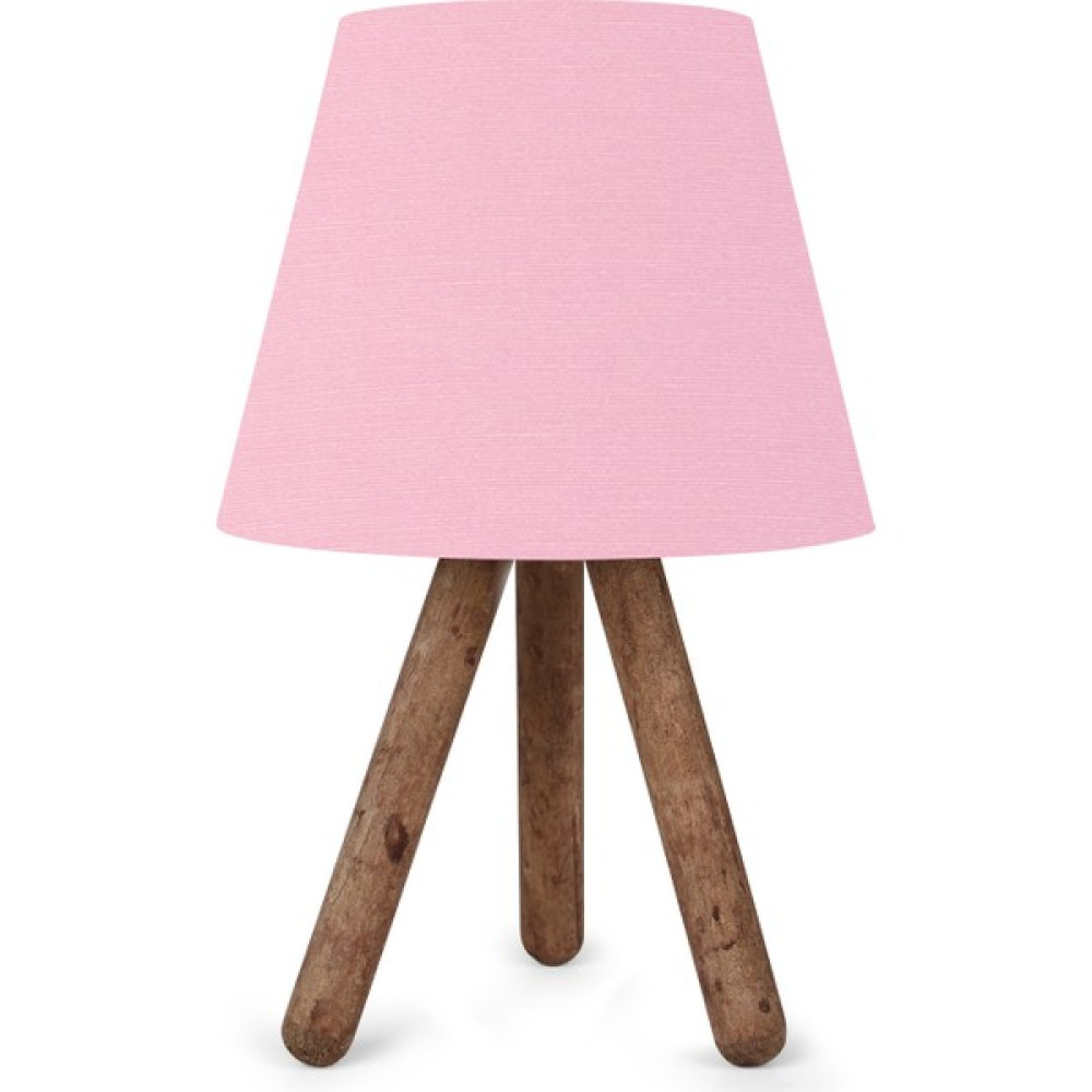 Hepsi Home Pratik Ahşap Üç Ayaklı Abajur AYD-1967 - Pembe Abajur Fiyatı