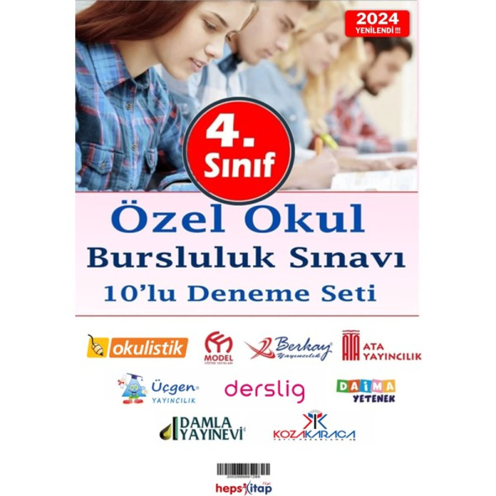 Hepsi Kitap 4. Sınıf Özel Okul Bursluluk Sınavı Karma 10 Marka 10 Deneme 2023-2024 Kaynak Kitapları Fiyatı