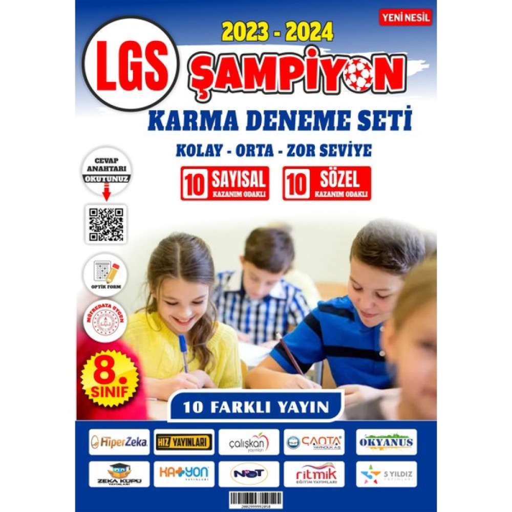Hepsi Kitap 8. Sınıf LGS Tüm Dersler 10'lu Karma Deneme Seti Ders Sınav Kitapları Fiyatı