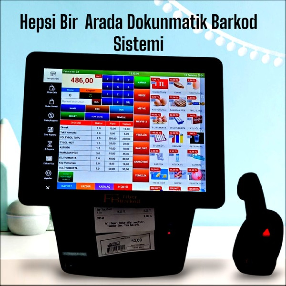 Hepsibir Arada Barkod Sistemi/androıd / Fiber Barkod - Siyah Yazıcılar Fiyatı