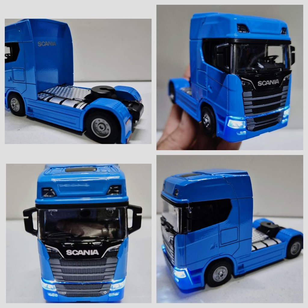 Hepsilazım Oyuncak Tır V8 R730 Taşıyıcı Scania Çekici Kupa S-770 Model Diecast 12 cm Maket Koleksiyon - Mavi Anne Bebek Oyuncak Fiyatı