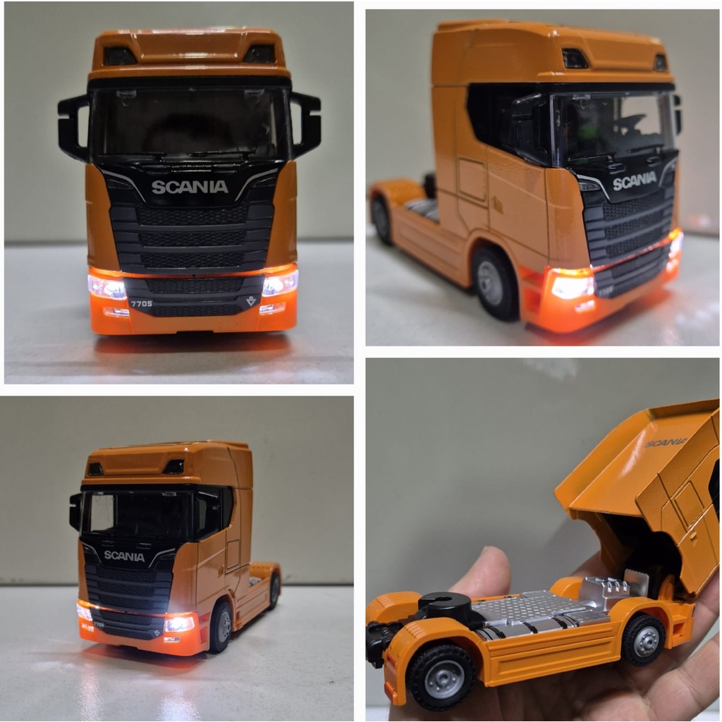 Hepsilazım Oyuncak Tır V8 R730 Taşıyıcı Scania Çekici Kupa S-770 Model Diecast 12 cm Maket Koleksiyon - Turuncu Anne Bebek Oyuncak Fiyatı
