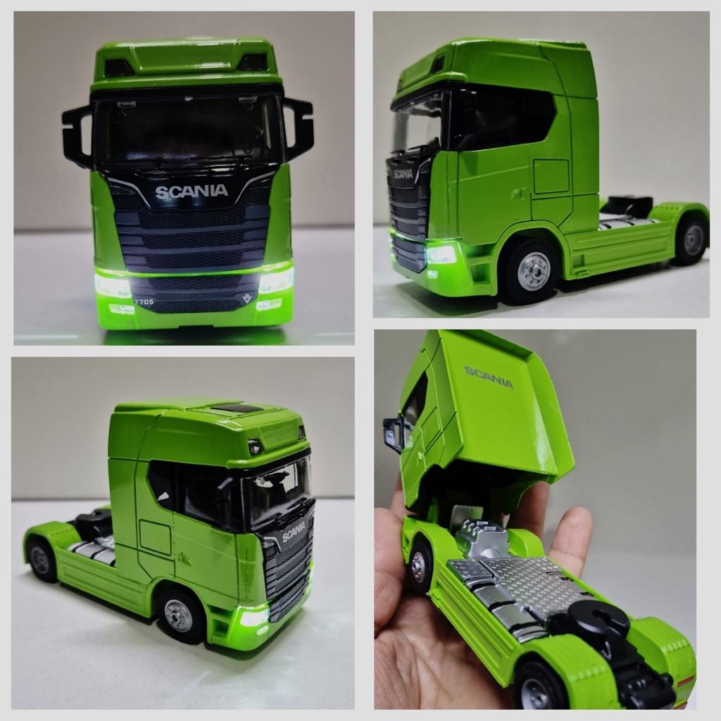 Hepsilazım Oyuncak Tır V8 R730 Taşıyıcı Scania Çekici Kupa S-770 Model Diecast 12 cm Maket Koleksiyon - Yeşil Anne Bebek Oyuncak Fiyatı