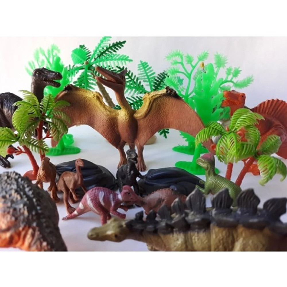 Hepsilazım Teruzor Dinozor Ağaç Trex Hayvan Seti 21 Parça Et Dinazor Oyuncak Oyuncak Fiyatı