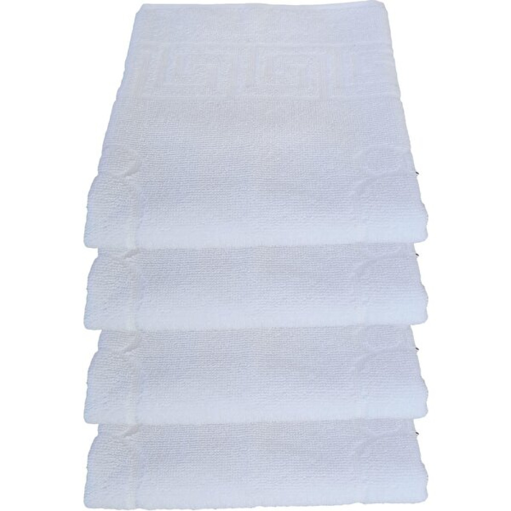 Hepsine Rakip 4 Lü Ayak Izli Banyo Paspas 100 Pamuklu Ayak Havlusu - Beyaz - 50 x 70 cm Ayak Havlusu Fiyatı