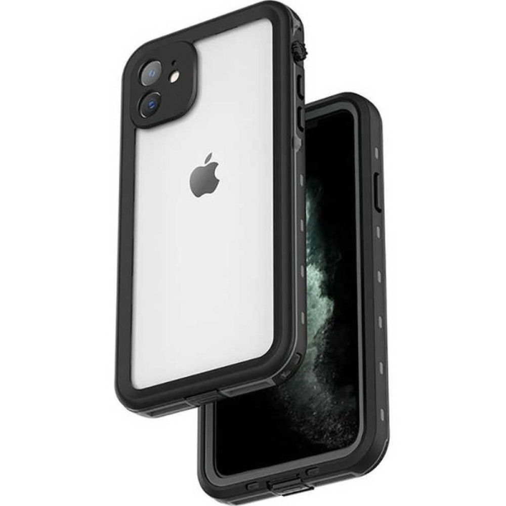 Heptek İletişim Apple iPhone 12 Kılıf 360 Koruma Su Geçirmez Toz Geçirmez Tam Koruma Magsafe Wireless Kapak (Su) - Siyah Cep Telefonu Kılıfı Fiyatı
