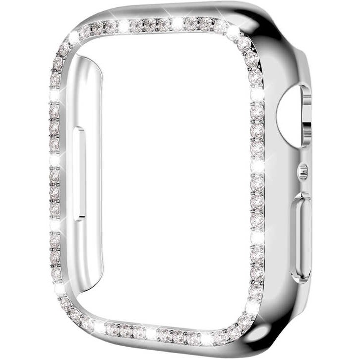 Heptek İletişim Apple Watch 2/3/4/5/6/7/8/se/nike 42MM Kılıf Taşlı Kasa Koruyucu 360 Tam Koruma Kapak (Gard 05) - Gümüş Cep Telefonu Kılıfı Fiyatı