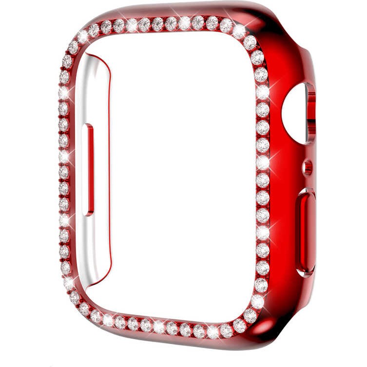 Heptek İletişim Apple Watch 2/3/4/5/6/7/8/se/nike 42MM Kılıf Taşlı Kasa Koruyucu 360 Tam Koruma Kapak (Gard 05) - Kırmızı Cep Telefonu Kılıfı Fiyatı