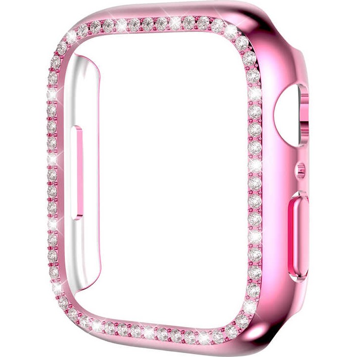 Heptek İletişim Apple Watch 2/3/4/5/6/7/8/se/nike 42MM Kılıf Taşlı Kasa Koruyucu 360 Tam Koruma Kapak (Gard 05) - Pembe Cep Telefonu Kılıfı Fiyatı