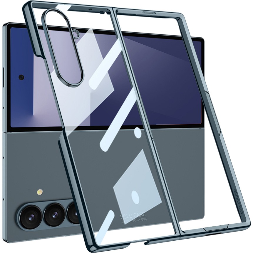 Heptek İletişim Samsung Galaxy Z Fold 7 Kılıf Full Camlı Kıpta Kapak (Heptek) - Gri Cep Telefonu Kılıfı Fiyatı