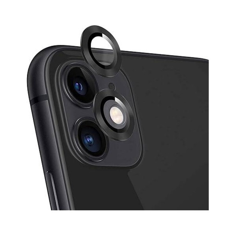 HEPTEKİLETİŞİM Apple iPhone 11 Safir Kamera Lens Koruyucu (Kolay Takma Aparatlı) Cl-12 - Siyah Cep Telefonu Kılıfı Fiyatı