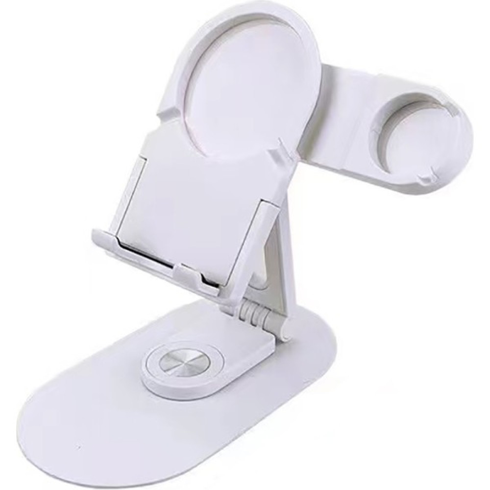 HEPTEKİLETİŞİM Magsafe Şarj Bölmeli Telefon - Akıllı Saat Standı (SX08) - Beyaz Cep Telefonu Tutucu Fiyatı