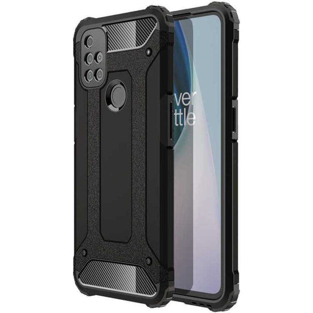 HEPTEKİLETİŞİM One Plus Nord N10 5g Kılıf Armor Köşe Korumalı Çift Katman Tank Zırh Kapak (Crash) - Siyah Cep Telefonu Kılıfı Fiyatı
