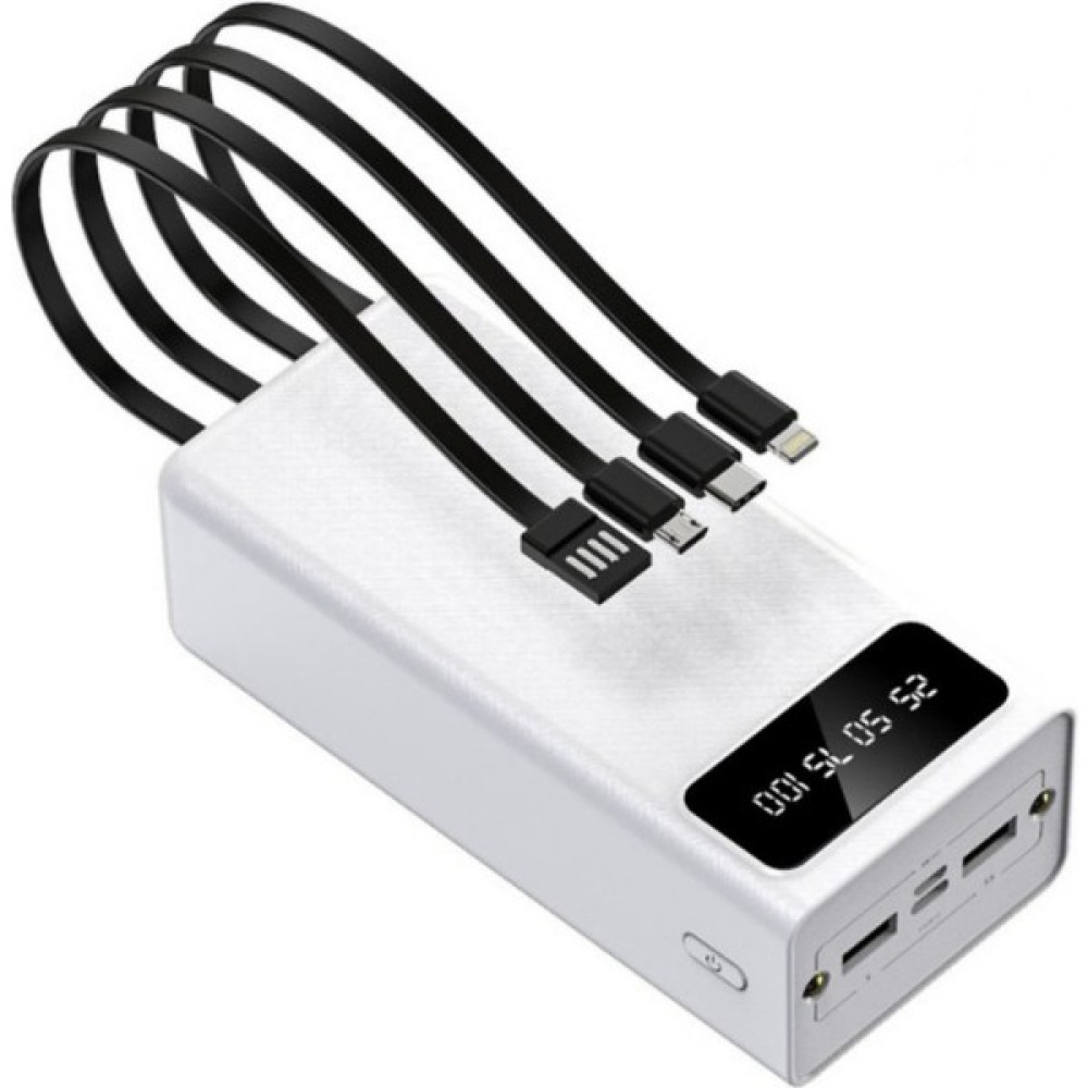 Hepu 30000 Mah. Dijital Göstergeli Powerbank - Beyaz Taşınabilir Şarj Cihazı - Powerbank Fiyatı