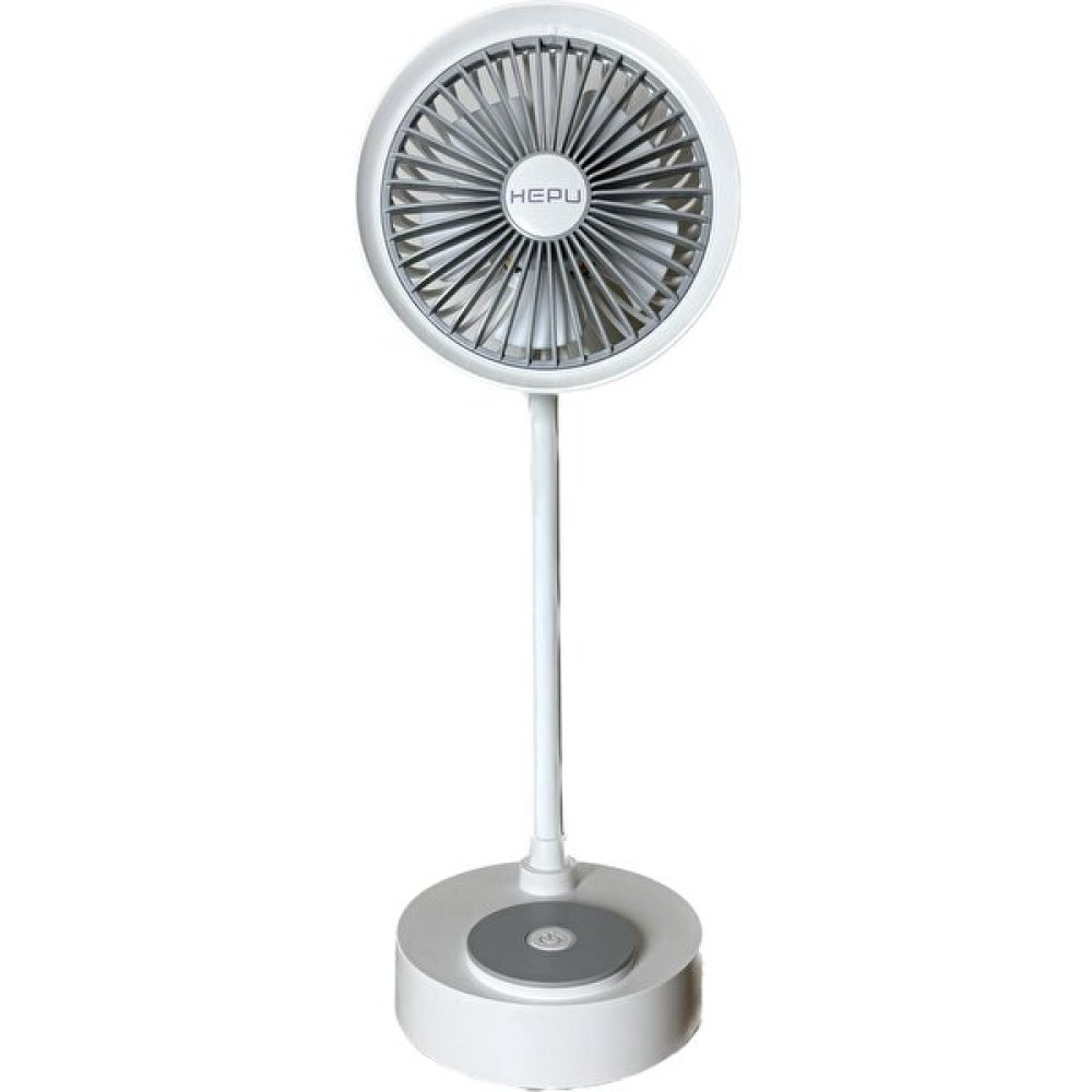 Hepu 9050B Mini Şarjlı Masa Üstü Vantilatör USB Fan 1200 Mah 5 Kollu Süper Soğutma - Beyaz Vantilatörler Fiyatı
