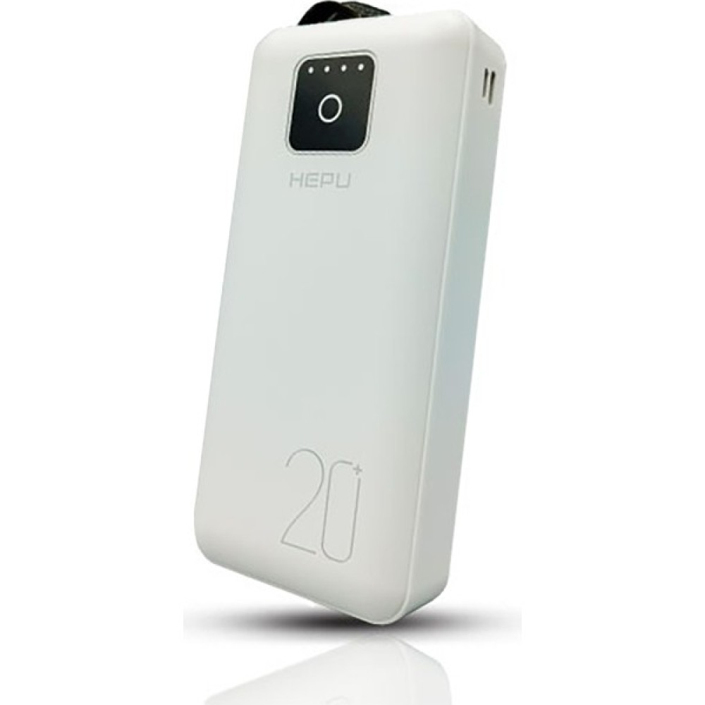 Hepu HP-979 All In One 20000 Mah Çoklu Kablolu Powerbank Beyaz Taşınabilir Şarj Cihazı - Powerbank Fiyatı