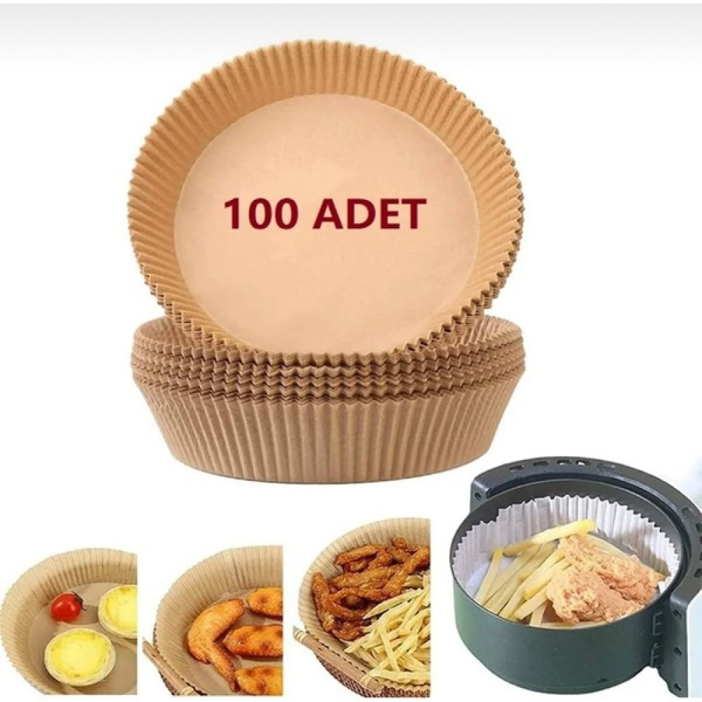 Her Modele Uyumlu Xl & Xxl 100 Adet Airfryer Pişirme Kağıdı - Hijyenik Yağlı Kağıt - Airfryer Ustası Pişirme Kağıdı Fiyatı