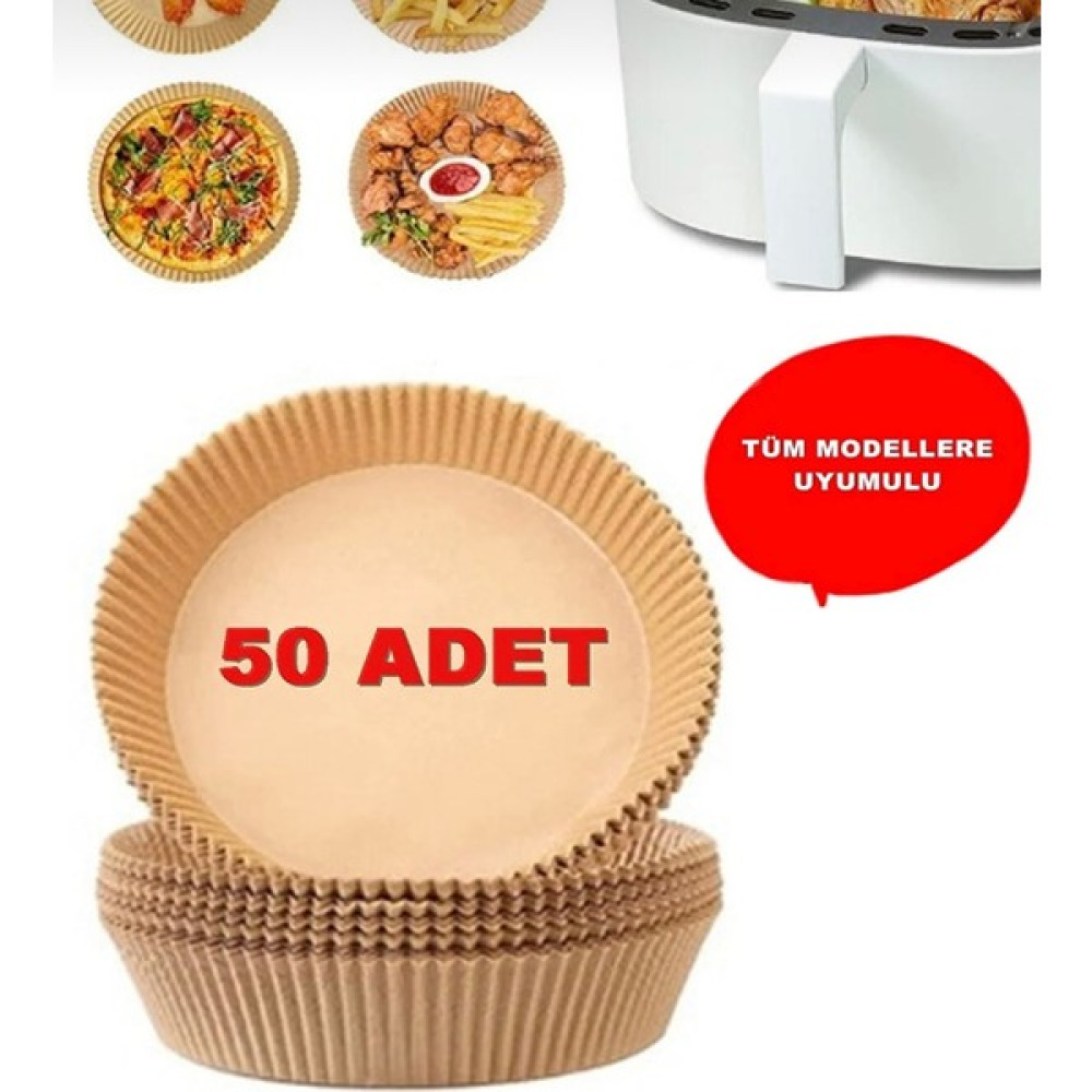Her Modele Uyumlu Xl & Xxl 50 Adet Airfryer Pişirme Kağıdı - Hijyenik Yağlı Kağıt - Airfryer Ustası Pişirme Kağıdı Fiyatı