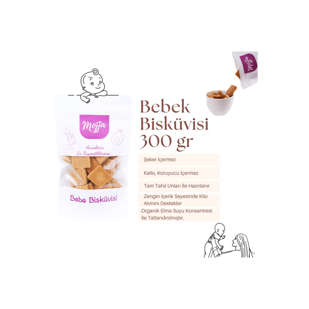 Her Yere Gelsin Mojja Bebek Bisküvisi 300 Gr (+6ay) Bisküvi ve Kek Fiyatı