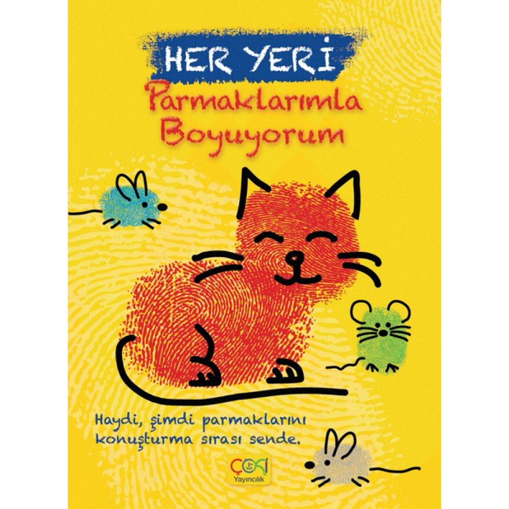Her Yeri Parmaklarımla Boyuyorum Parmak Boya Kitabı Diğer Fiyatı