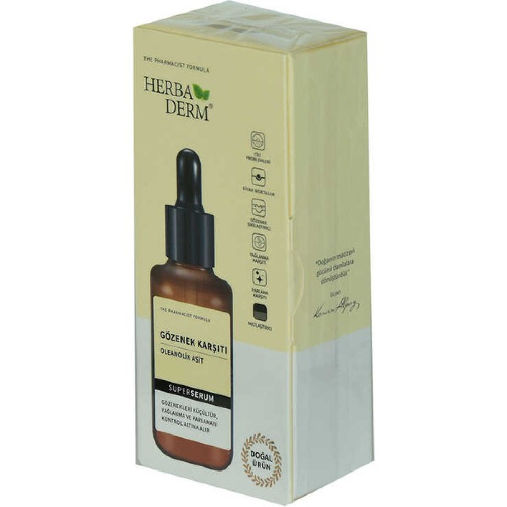 Herbaderm Gizzodo Superserum Oleanolik Asit Gözenek Karşıtı Doğal Yüz Serumu 30 ml Anti-Aging / Yaşlanma Karşıtı Fiyatı