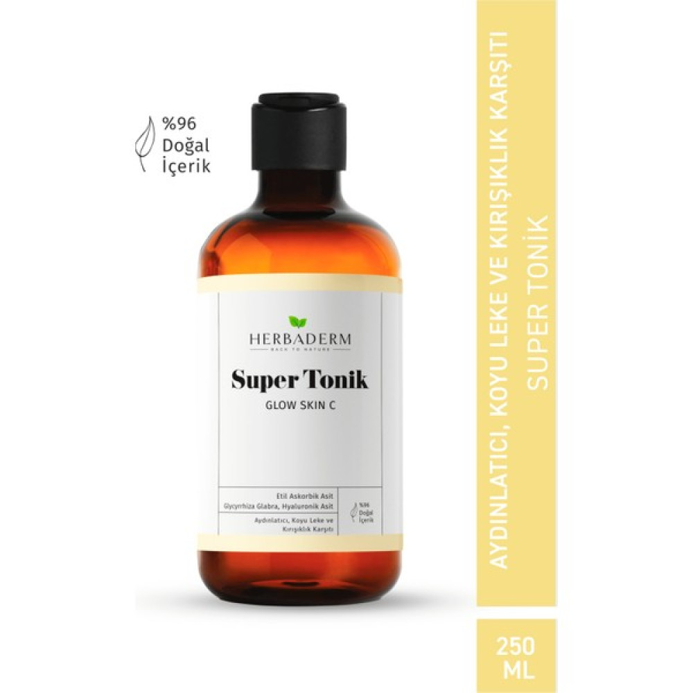 Herbaderm Glow Skin C Aydınlatıcı, Leke Karşıtı Super Tonik Cilt Temizleme ve Peeling Fiyatı